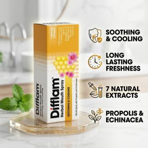 Herbal Mouth Spray (15ml) | Soothing & Cooling Oral Care | With Propolis & Echinacea | 7 Natural Extracts
