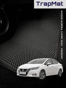 FOR - NISSAN ALMERA TURBO 2020 TrapMat Customize Car Floor Mat 100% Waterproof Anti Slip Easy to Clean(Front & Rear)