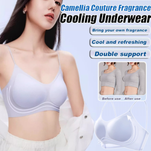 Womens Camellia Ultrathin Comfortable Bra Wireless Breathable Anti-drooping Underwear