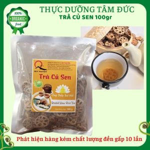 Trà củ sen Quy Nguyên Ông thầy Tuệ Hải gói 100g - chùa Long Hương