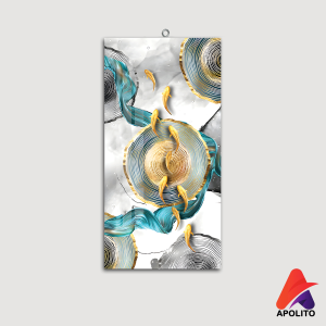 HIASAN DINDING AESTHETIC BLUE CORAL FISH (15X30CM) ABSTRAK WALL DECOR PAJANGAN DINDING POSTER KAYU RUANGAN AESTHETIC KAMAR