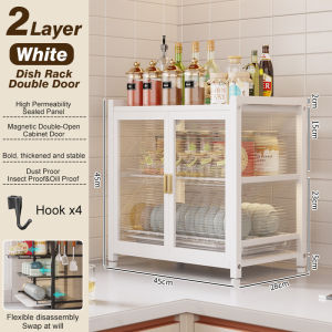 Dustproof Dish Rack Stainless Steel Dish Drainer Kitchen Organizer Storage Rack Kitchen Rack Dish Rack 2/3 Layer