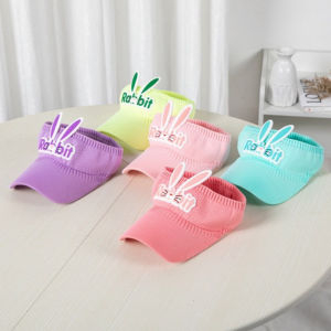 Topi Golf Rajut Anak Motif Rabbit Baseball Cap Sport Senam Zumba Jogging Topi Pantai Anak Korea Fashion Visor Hat Anak Murah avvet