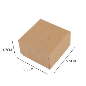 Kraft Paper Jewelry Display Box  Earrings Necklace Ring Jewelry Packaging  Gifts Box Potrable Anti-dust Jewelry Organizer Case