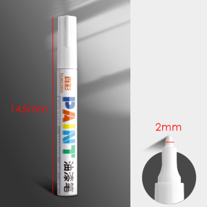 3pcs White Paint Pen Waterproof Paint Marker Pen Quick Dry Paint Pen For Car Tire