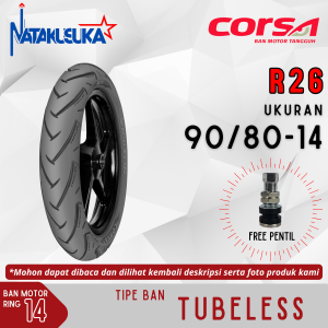 Ban Motor Corsa Platinum R26 90/80-14 Tubeless (TL) Motor Metic