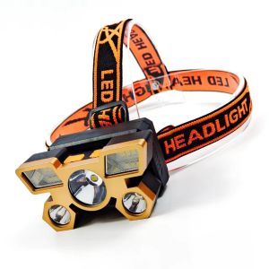 Senter Kepala Headlamp 5 LED 4 Mode Anti Air