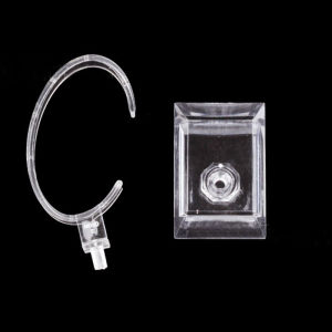 Hmeme 10cm Nhựa Cổ tay đồng hồ hiển thị giá chủ bán hiển thị trường hợp đứng Công cụ rõ ràng đồ trang sức bao bì Tổng chiều cao đồng hồ hiển thị đứng