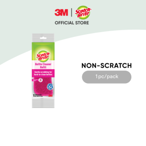 3M™ Scotch-Brite® Glass & Bottle Scrubber Refill Non-Scratch 1 pc/pack For cleaning glass & bottle
