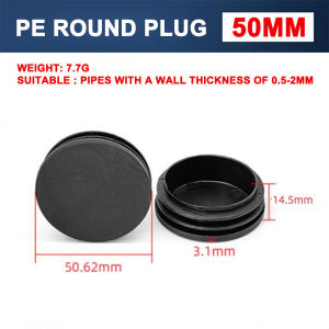 1/2PC Rubber Footings Round Tubular End Cap Furniture Cover Table Feet Protector Chair Leg Anti-Slip