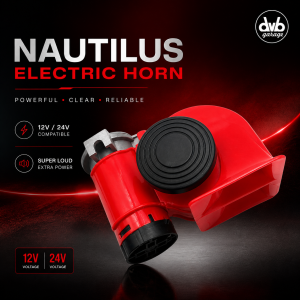 KLAKSON NAUTILUS ELECTRIC HORN 12V / 24V KAPAL TRUK MOBIL MOTOR UNIVERSAL