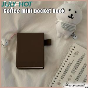 [JULYHOT] สมุดบันทึกขนาดเล็กแบบพกพาที่เรียบง่ายแบบช่อง INS สมุดบันทึกสไตล์ญี่ปุ่นหนังสือสีน้ำตาล