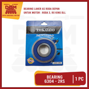 Bearing 6304-RS (TOKAIDO) Bantalan Laher Bosh Tromol Depan RX King Motor Dorkas Roda 3 Happy Viar