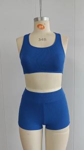 [Warrior2] Two Piece Tankini Sets Ladies Vintage Swimsuit Sporty Split Swimwear Retro High Waist Bikini Set Summer Bathing Suit Beachwear