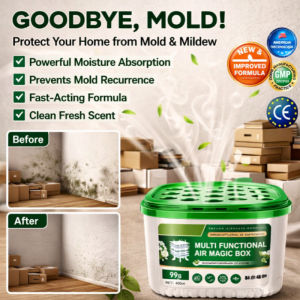Mold Killer Box Powerful Mildew Remover Preventer Absorbs Moisture Eliminates Mold Spores Long-Lasting Dehumidifier for Bathroom Kitchen Wardrobe