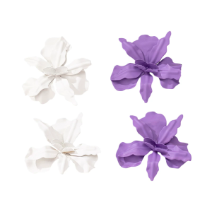 Flower Earrings Elegant Studs Earrings Modern Flower Ear Studs Alloy Texture Ear Suitable for Stylish Outfits