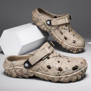 Free Shipping New Summer Perforated Sandals Breathable With Soft Soles Suitable For Sports And Beach Wear Fashionable And Casual Versatile For Both Indoor And Outdoor Use Trendy MenS Shoes