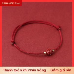 CS Tây Tạng Phật giáo sen đính cườm Vòng đeo tay handmade bện có thể điều chỉnh may mắn màu đỏ chủ đề Vòng đeo tay quyến rũ cho phụ nữ người đàn ông vài đồ trang sức