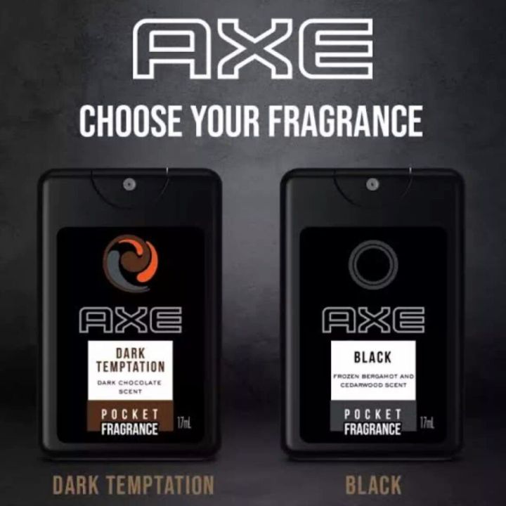 AXE POCKET PARFUME SAKU DARK BLACK 17ML ORIGINAL 100% Parfum