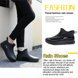 supercomfort Mens waterproof work shoes with antislip rubber soles