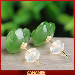 Miễn phí vận chuyển✨ Tối Giản Thanh Lịch Ngọc Lục Bảo Màu Xanh Lá Cây Hình Dạng Hoa Stud Bông Tai Cho Món Quà Trang Trí Phụ Kiện Trang Trí Nội Thất Đồ Trang Sức Thời Trang
