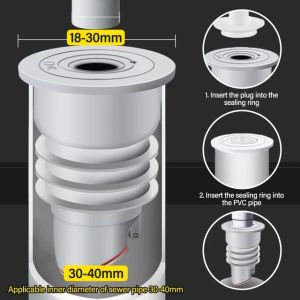 Silicone Drains Sewer Pipe Sealing Ring Water Plug Floor Drain Anti Odor Sewer Seal Stopper Shower Drainer Bathroom Accessories