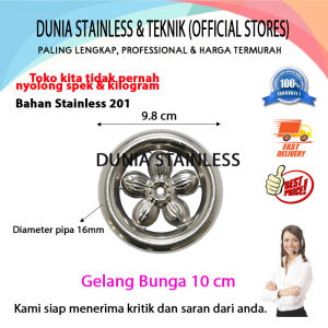 Gelang Bunga 10cm 201 aksesoris stainless