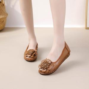 new pita Sepatu  woman clarkts/ flat wanita kulit  Sepatu Wanita  melati Shoes