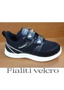 SEPATU ANAK SEKOLAH VELCRO SNEAKER FIALITI