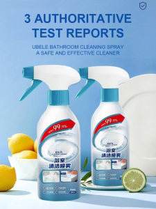 ✨【Descaling And Disinfection】Bathroom Cleaning Spray Bathroom Scale Cleaner Porcelain Surface Descaling Spray Strong Cleaner Bathroom Toilet Descaling Cleaner