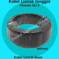 kabel tunggal kabel arde ukuran 1x1.5 100y merah dan hitam kabel listrik besar 50 yard. 