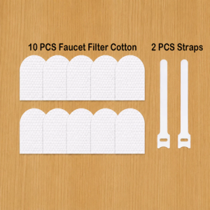 50PCS Thickened Faucet Filter Cotton Universal Tap Water Filter Bag with Strap Anti-Splash Faucet Filter for Kitchen Bathroom Helps Filter Rust Sand Scale and Other Impurities