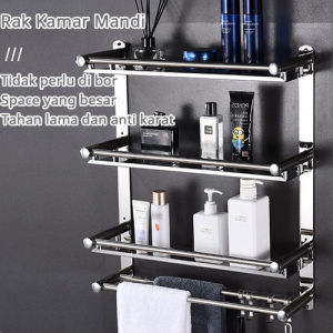 Rak Gantung LAVENDER/ RAK SS (STAINLESS STEEL) 3 TINGKAT Rak Kamar Mandi Dinding/Rak Bumbu Dapur Multifungsi