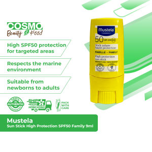 Mustela Sun Stick SPF50 Bảo vệ cao cho gia đình 9ml (Tôn trọng môi trường biển)