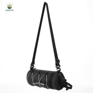 LovSpor❤ Black Bicycle Handlebar Bag for Bicycles Easy to Install Waterproof Cycling Mobile Phone Bag with Shoulder Strap Multifunctional MTB Road Cycling Supplies for Road Bike Mountain Bike Traveling