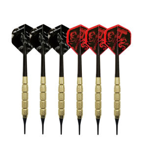 3PCS 18g 15cm Professional Soft Tip Darts Electronic Darts Gold Color Barrel For Indoor Dartboard Games