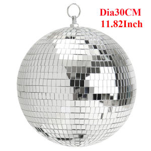 【🇵🇭Stock &COD】10CM 15CM 20CM 30CM Glass Mirror Disco Ball Stage Light Mirror Disco Ball Wedding Party Christmas Ornament Decoration Rotating Sliver