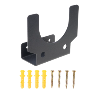 Practical Wall Bracket For Power Tool Storage With Cord Retention Hook And Hardware For Compact Workshop Arrangement