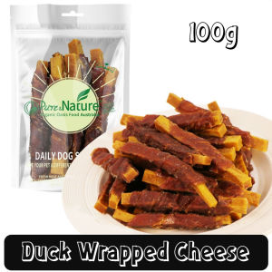 Furiri 300g Meat Wrapped Cheese Sticks Dog Snacks Chicken Duck Meat Jerky Cheese Sticks Pet Food Dog Chew Sticks