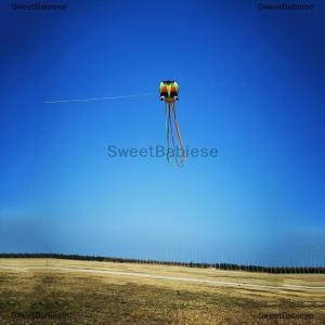 [COD] SweetBabiese 1ชุดว่าวซอฟท์ขนาดยักษ์สำหรับผู้ใหญ่ ว่าวปลาหมึก3D สีรุ้งขนาด4เมตรพร้อมยางเส้น100เมตร