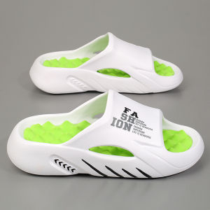 [Free Shipping] Mens summer casual flip-flops breathable and simple design thick-soled with massage function suitable for couples