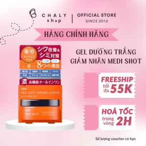 Gel Medi Shot Wrinkle & White All in One Gel dưỡng trắng và giảm nếp nhăn toàn diện 50g Nhật