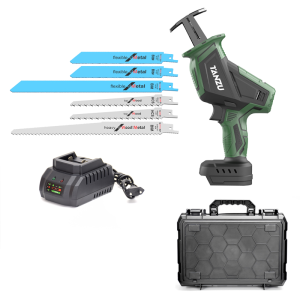 TANZU Handheld Cordless Reciprocating Saw 21V Lithium Powered Portable Saber Saw Multi-purpose Cutter Suitable for Pruning Branches Woodworking Metal Cutting PVC Pipe Trimming and Frozen Food Cutting