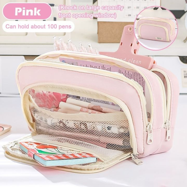 Kawaii%20Pencil%20Case%203%20Compartments%20Pen%20Holder%20Pouch%20Large%20Capacity%20Cute%20Pen%20Holder%20Storage%20Box%20Students%20Stationery%20Organizer%20-%20Image%208