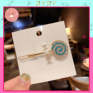 Kẹp Tóc Nữ Kẹo Ngọt Đính Đá Xinh Lấp Lánh Phong Cách Hàn Quốc