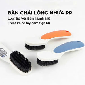 Bàn Chải Lông Mềm Đánh Giày Chà Sàn Vệ Sinh Nhà Tắm Giặt Đồ - Nhựa PP Bàn Chải Cán Lùn Đa Chức Năng