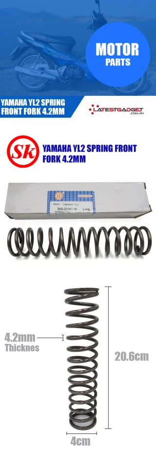 NOS Yamaha YL2 / YL2C / YL2CM / YB100 Front Fork Spring Pair – Zinc Finish