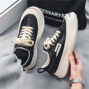 MIKEJIE Mens Shoes Autumn New Trend Casual All-match Small White Shoes Mens Niche Design Japanese Ins Sports Trendy Shoes