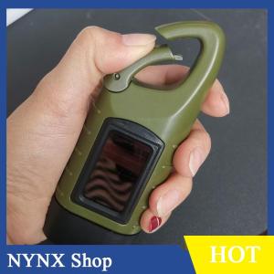 [NYNX] LED Flashlight Hand Crank Solar Powered Rechargeable Survival Gear Self Powered Charging Torch Dynamo for Fishing Boating Hiking