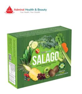 Compo Health Salago (20g x 15 Sachets) Salad Drink | 50+ Fruits & Vegetables Fiber Beverage